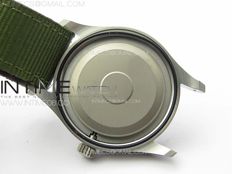 Pilot Mark SS M+ 1:1 Best Edition Black Dial on Green Nylon Strap A2892