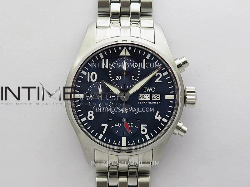 Pilot Watch IW388102 SS APSF 1:1 Best Edition Blue Dial On SS Bracelet A69385