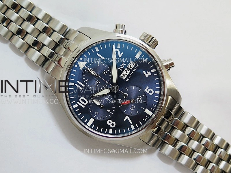Pilot Watch IW388102 SS APSF 1:1 Best Edition Blue Dial On SS Bracelet A69385