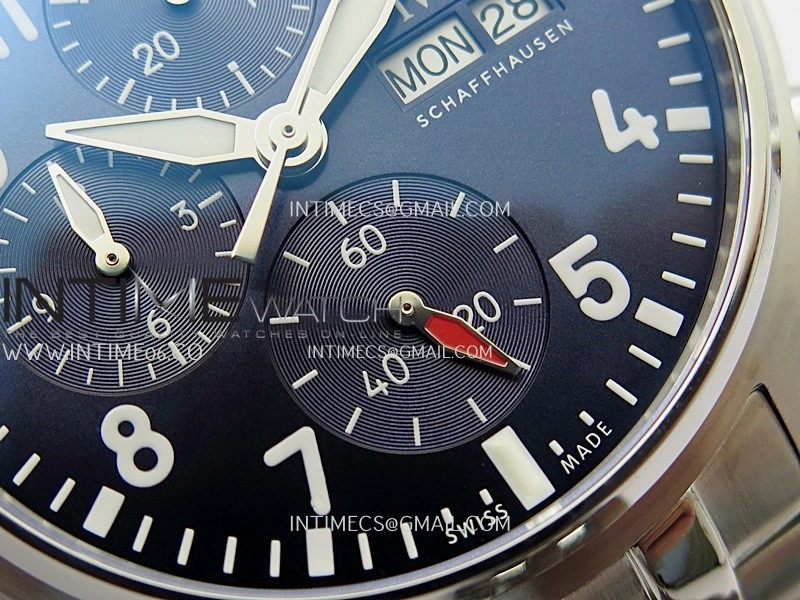 Pilot Watch IW388102 SS APSF 1:1 Best Edition Blue Dial On SS Bracelet A69385