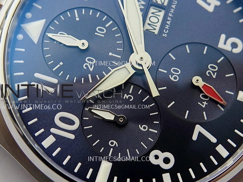 Pilot Watch IW388102 SS APSF 1:1 Best Edition Blue Dial On SS Bracelet A69385