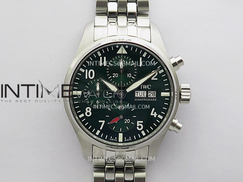 Pilot Watch IW388104 SS APSF 1:1 Best Edition Green Dial On SS Bracelet A69385