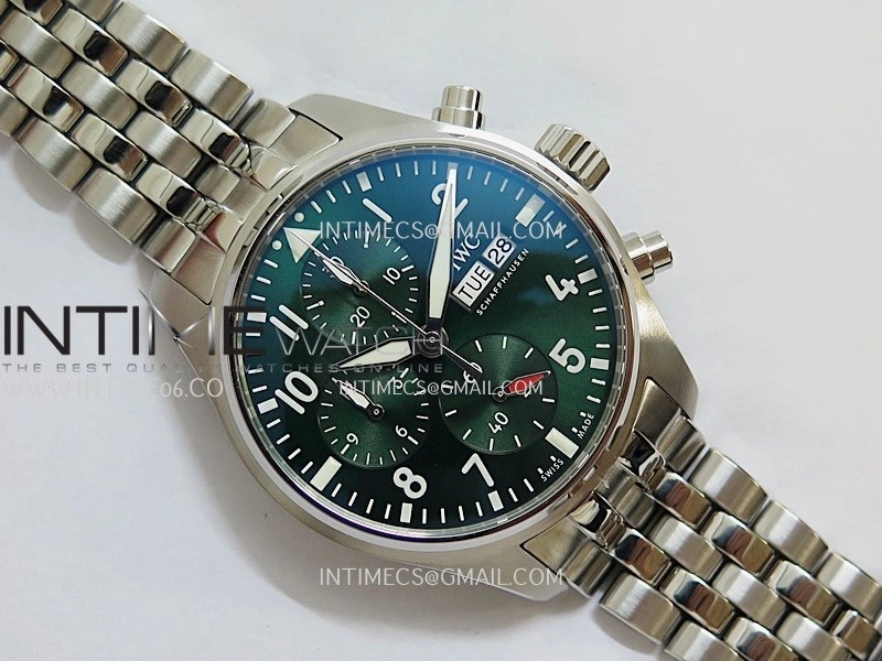 Pilot Watch IW388104 SS APSF 1:1 Best Edition Green Dial On SS Bracelet A69385