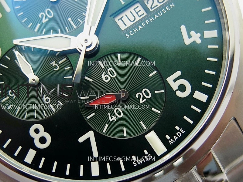 Pilot Watch IW388104 SS APSF 1:1 Best Edition Green Dial On SS Bracelet A69385