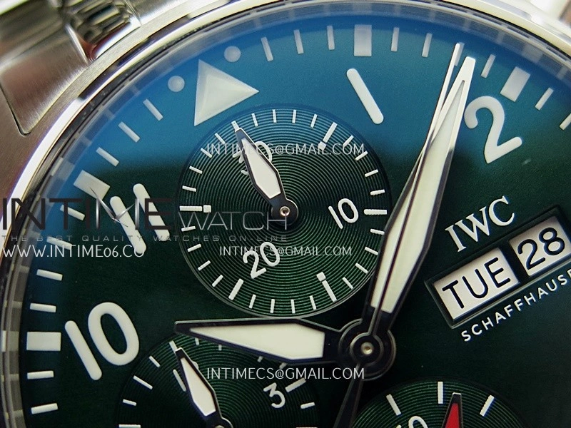 Pilot Watch IW388104 SS APSF 1:1 Best Edition Green Dial On SS Bracelet A69385