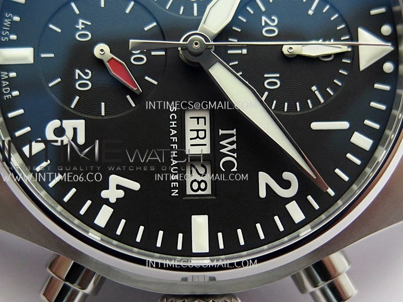Pilot Watch IW388113 SS APSF 1:1 Best Edition Black Dial On SS Bracelet A69385