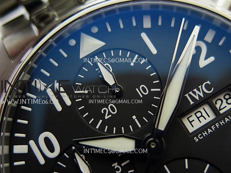 Pilot Watch IW388113 SS APSF 1:1 Best Edition Black Dial On SS Bracelet A69385