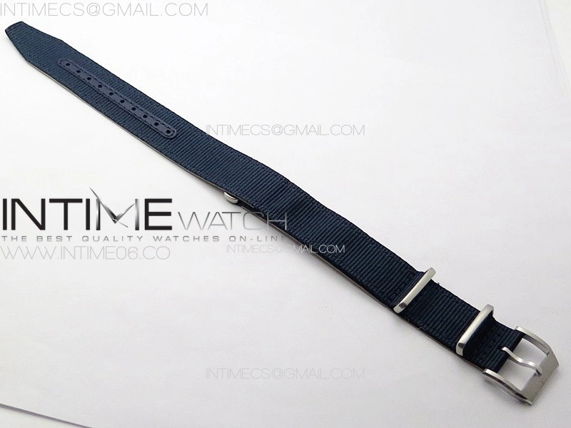 Pilot's Watch RAAF Black Ceramic M+F 1:1 Best Edition on Blue Nylon Strap A2892