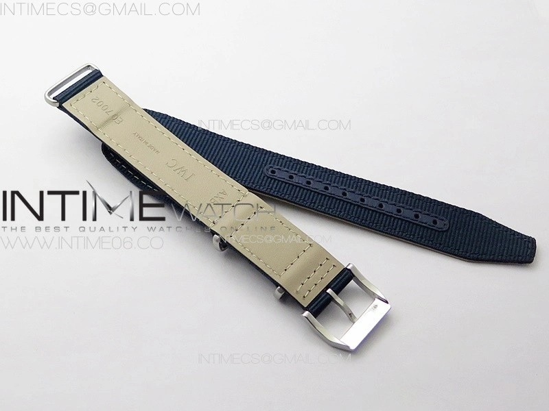 Pilot's Watch RAAF Black Ceramic M+F 1:1 Best Edition on Blue Nylon Strap A2892