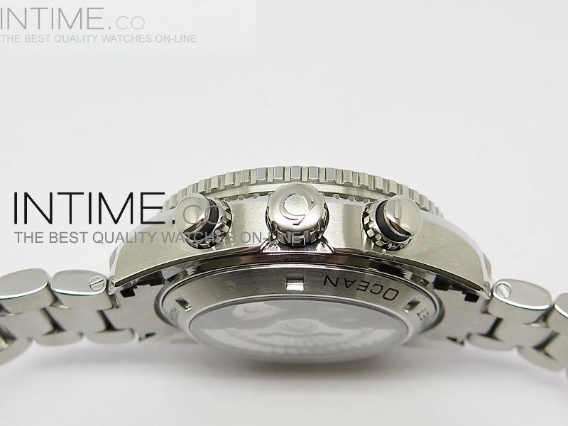 Planet Ocean 45mm Black Bezel Orange Number SS BP 1:1 Best Edition on SS A7750