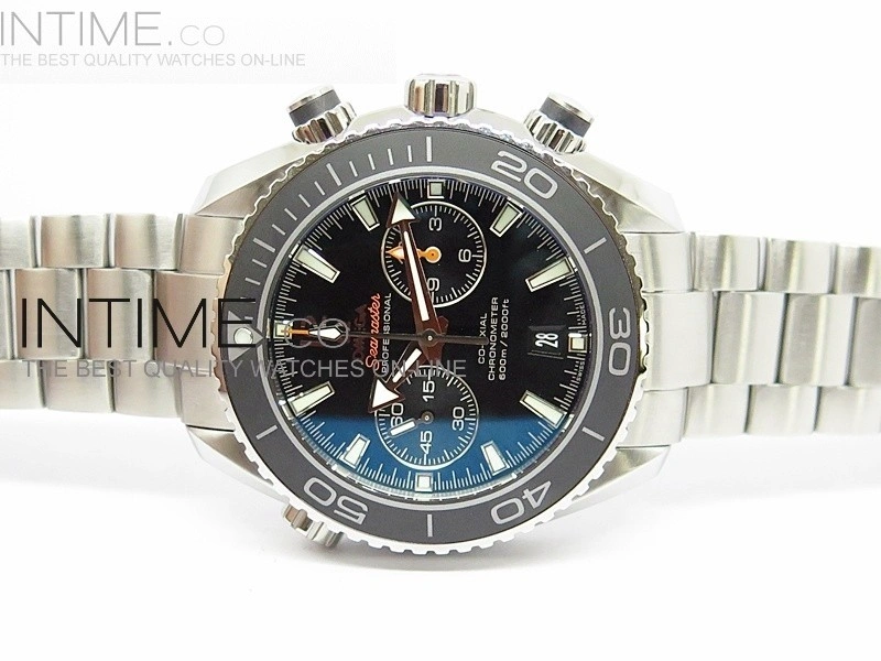 Planet Ocean 45mm Black Ceramic Bezel SS BP 1:1 Best Edition on SS A7750