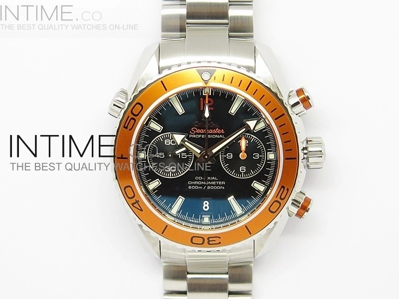 Planet Ocean 45mm Orange Bezel SS BP 1:1 Best Edition on SS A7750