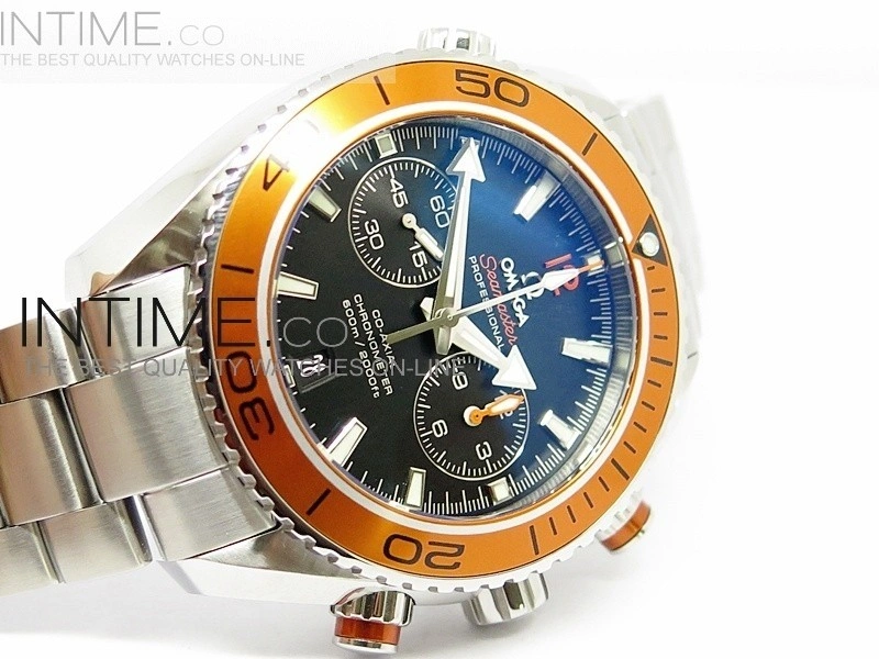 Planet Ocean 45mm Orange Bezel SS BP 1:1 Best Edition on SS A7750