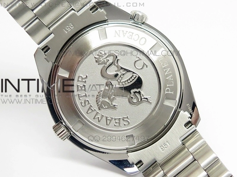 Planet Ocean 45mm Ultimate Edition SS Black Orange Dial on Bracelet A2824