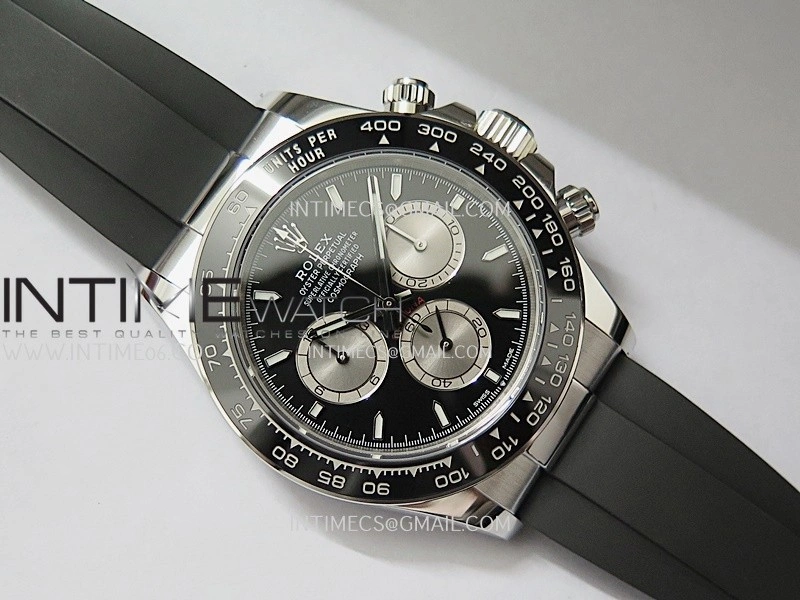 Daytona 126509 Gain Weight V3 Clean Plus 1:1 Best Edition Black Dial Silver Subdial On Oysterflex Rubber Strap DD4131