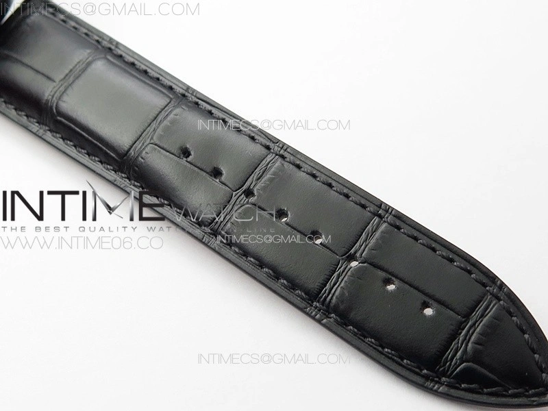 Polaris Chrono SS HKF Best Edition Black Dial on Black Leather Strap A752A