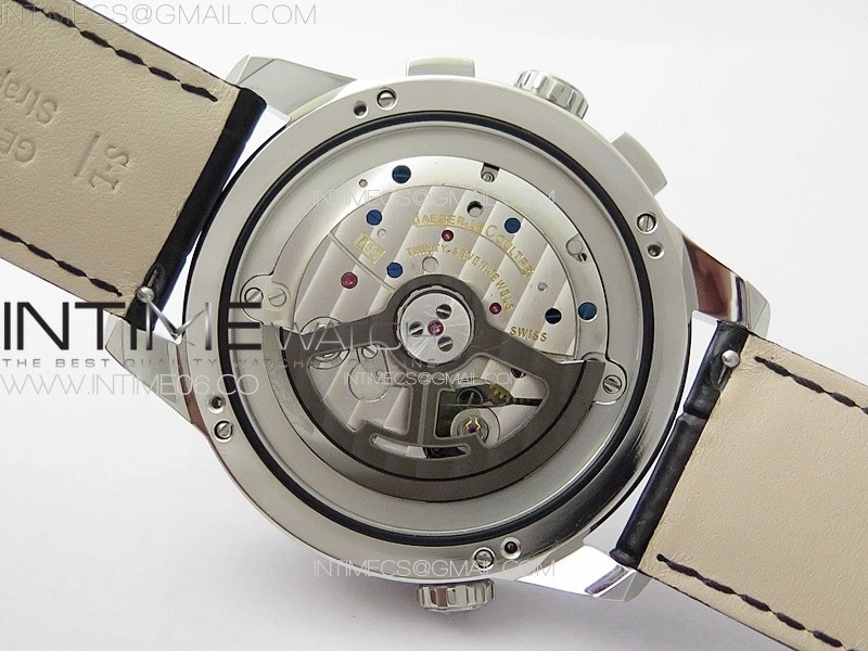 Polaris Chrono SS HKF Best Edition Black Dial on Black Leather Strap A752A