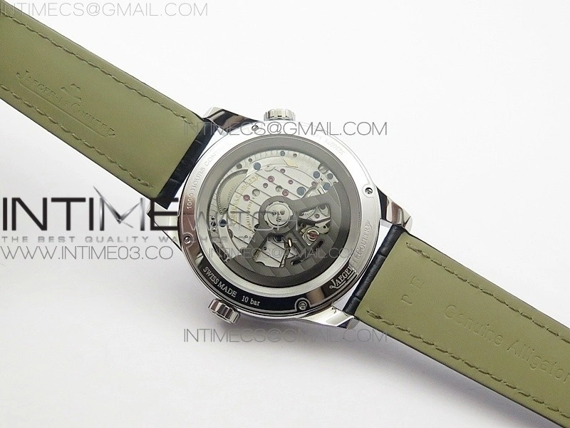 Polaris Geographic TWA SS Black Textured Dial on Black Leather Strap A936