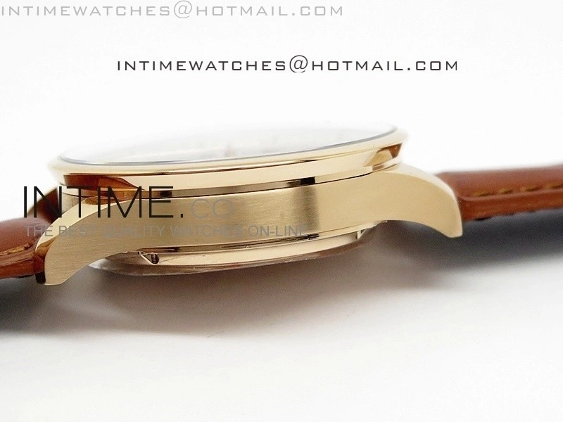 Portuguese 40mm Chrono RG Brown Dial Sliver Subdial on Leather Strap A7750