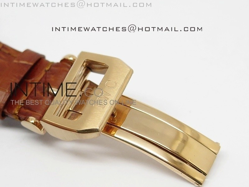 Portuguese 40mm Chrono RG Brown Dial Sliver Subdial on Leather Strap A7750