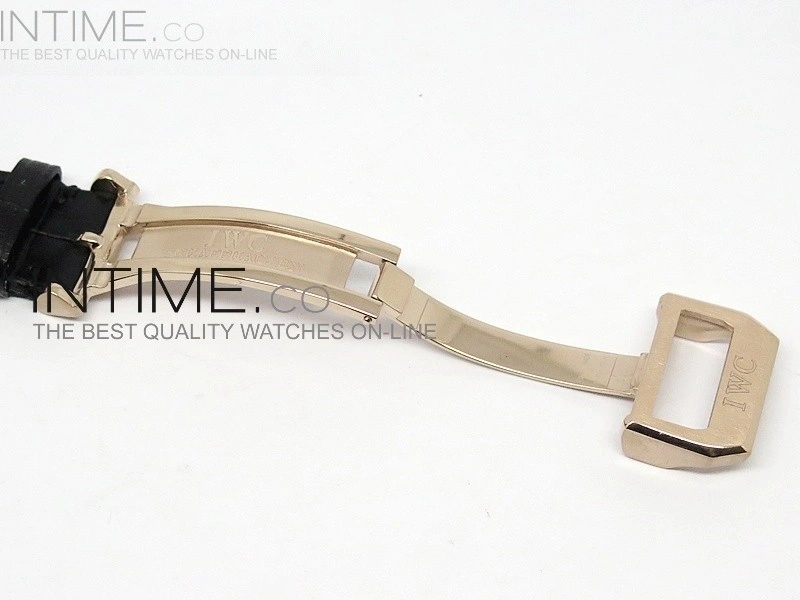 Portuguese 40mm Chrono RG Gray Dial Black Subdial on Leather Strap A7750