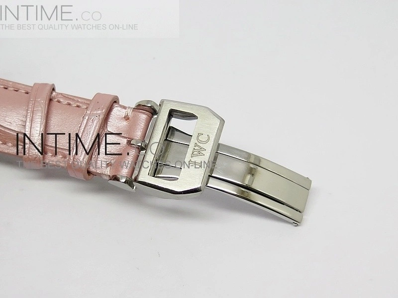 Portuguese 40mm Chrono SS Pink MOP Dial on Pink Leather Strap A7750