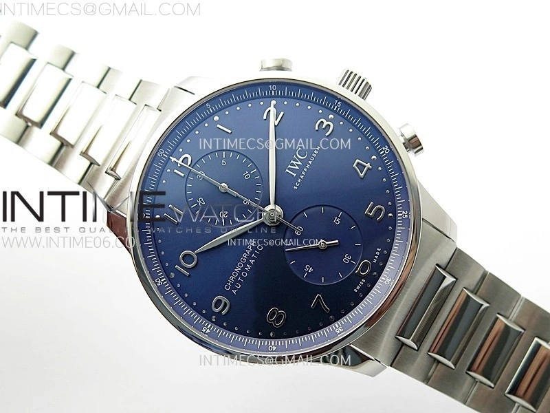 Portuguese IW371606 SS ZF 1:1 Best Edition Blue Dial on SS Bracelet A96355
