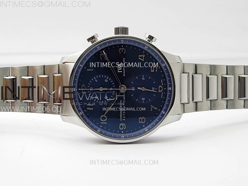 Portuguese IW371606 SS ZF 1:1 Best Edition Blue Dial on SS Bracelet A96355