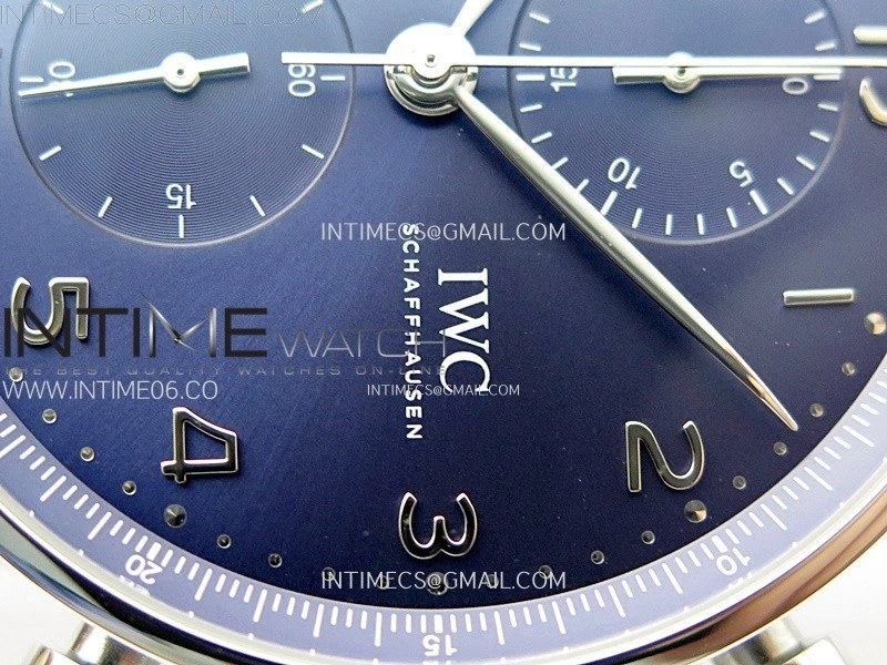 Portuguese IW371606 SS ZF 1:1 Best Edition Blue Dial on SS Bracelet A96355