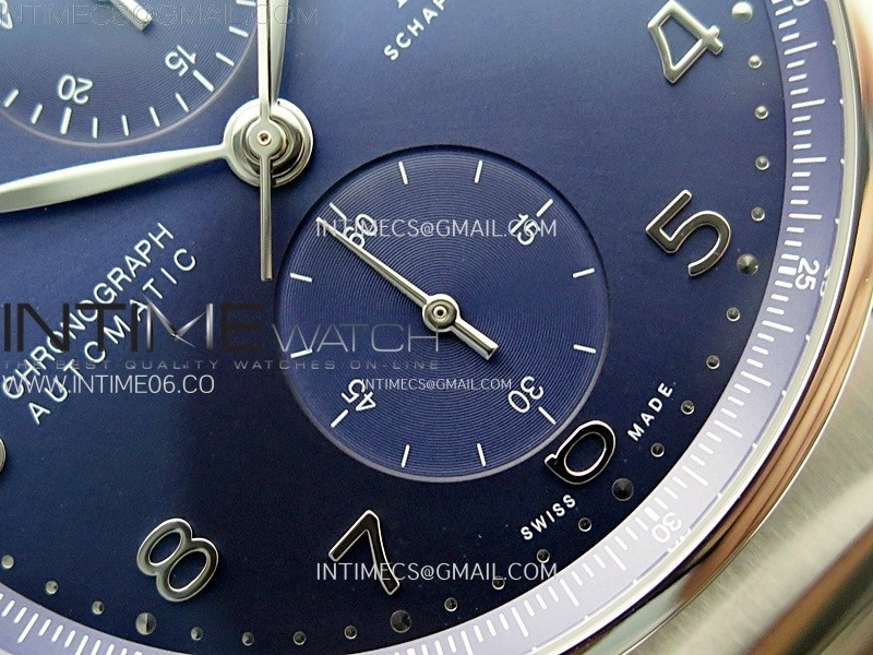Portuguese IW371606 SS ZF 1:1 Best Edition Blue Dial on SS Bracelet A96355