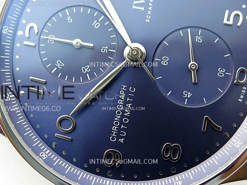 Portuguese IW371606 SS ZF 1:1 Best Edition Blue Dial on SS Bracelet A96355