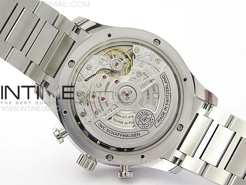 Portuguese IW371609 SS ZF 1:1 Best Edition Black Dial on SS Bracelet A96355