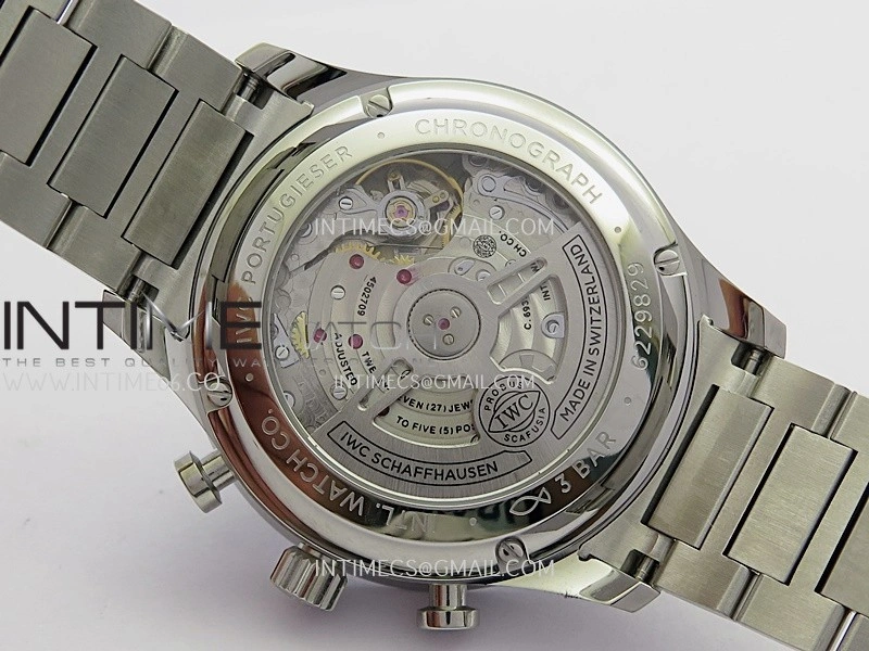 Portuguese IW371615 SS ZF 1:1 Best Edition Green Dial On SS Bracelet A96355