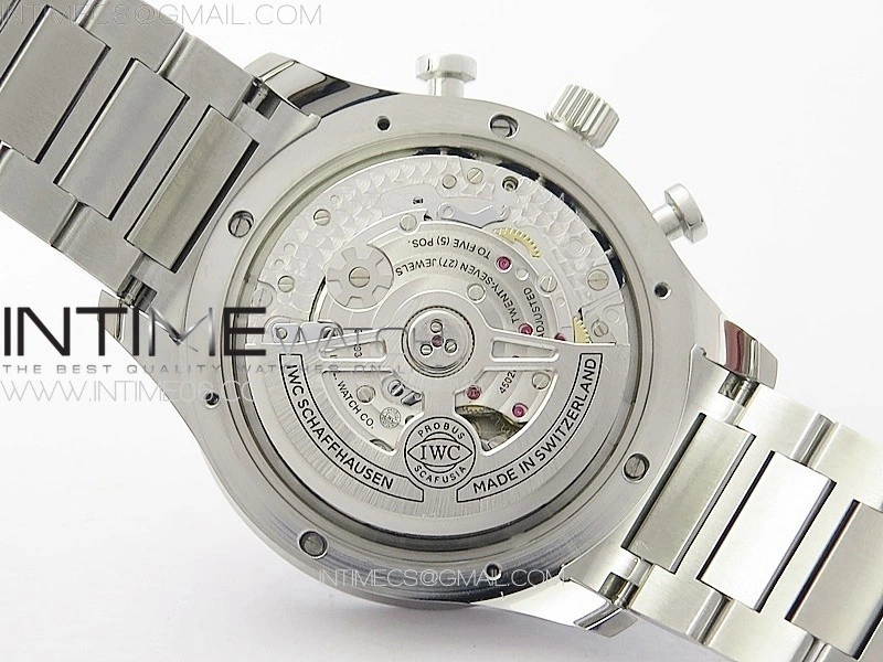 Portuguese IW371615 ZF 1:1 Best Edition SS Green Dial on SS Bracelet A96355