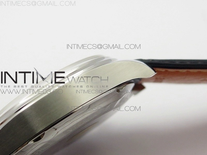 Portuguese IW390404 SS ZF 1:1 Best Edition Gray Dial A7750 On Black Leather Strap