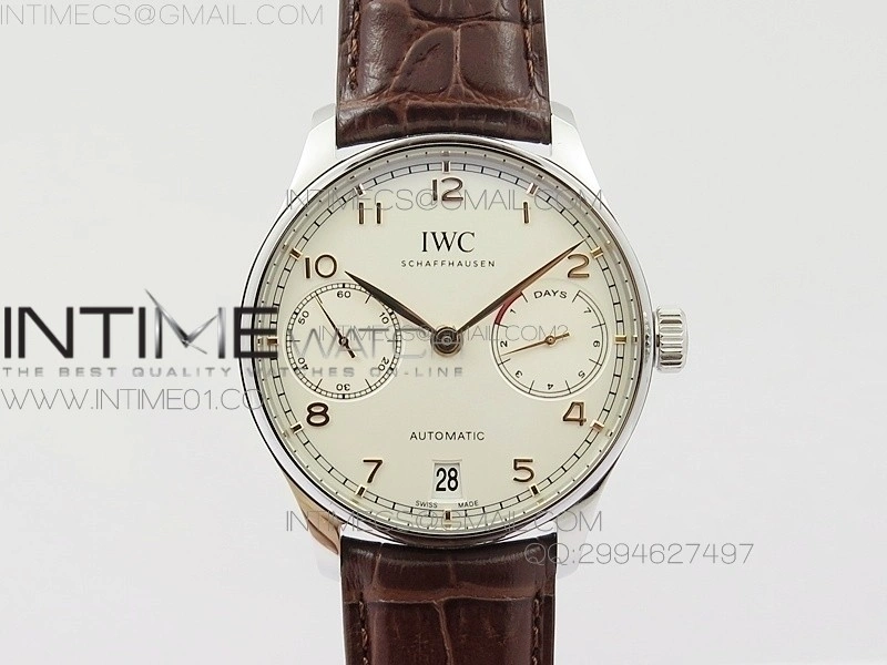 Portuguese Real PR IW500704 AZF 1:1 Best Edition on Brown Leather Strap A52010