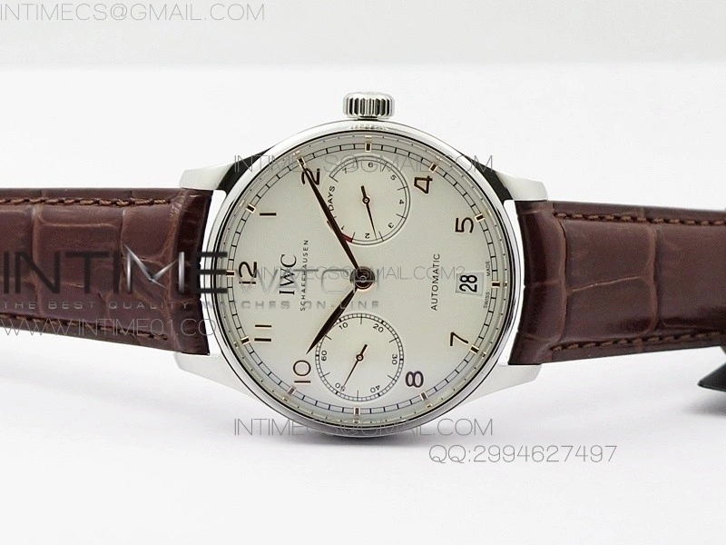 Portuguese Real PR IW500704 AZF 1:1 Best Edition on Brown Leather Strap A52010