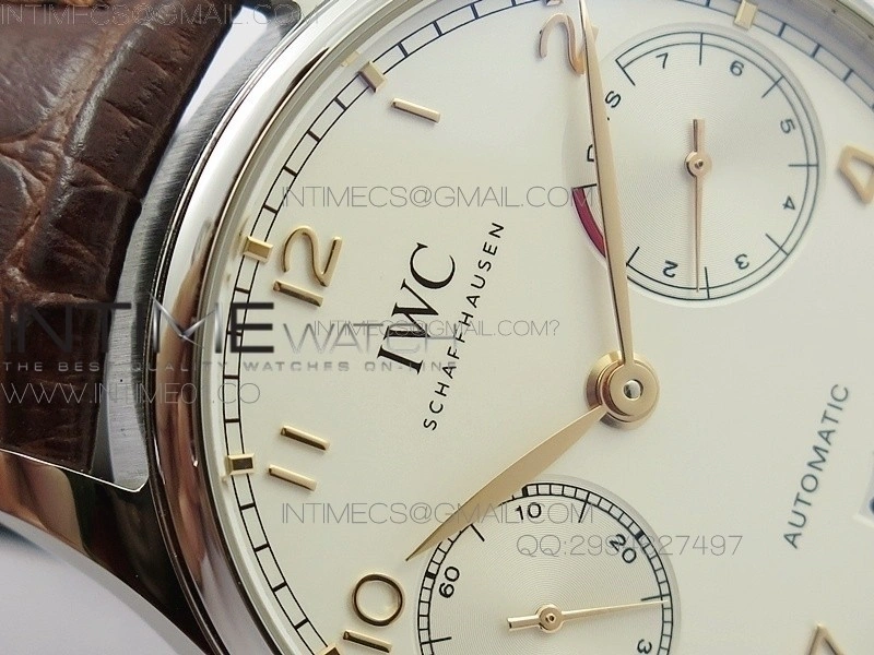 Portuguese Real PR IW500704 AZF 1:1 Best Edition on Brown Leather Strap A52010