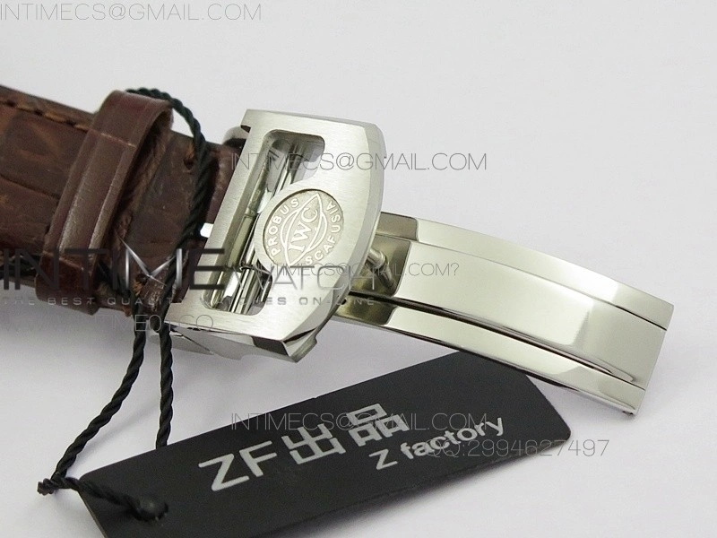 Portuguese Real PR IW500704 AZF 1:1 Best Edition on Brown Leather Strap A52010