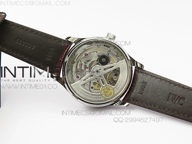 Portuguese Real PR IW500704 AZF 1:1 Best Edition on Brown Leather Strap A52010