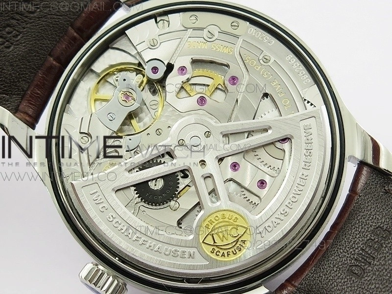 Portuguese Real PR IW500704 AZF 1:1 Best Edition on Brown Leather Strap A52010