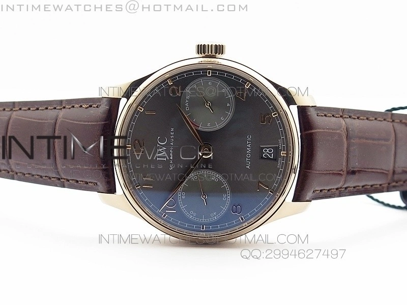 Portuguese Real PR RG IW500702 AZF 1:1 Best Edition on Brown Leather Strap A52010