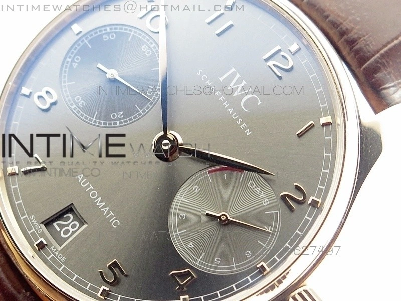 Portuguese Real PR RG IW500702 AZF 1:1 Best Edition on Brown Leather Strap A52010