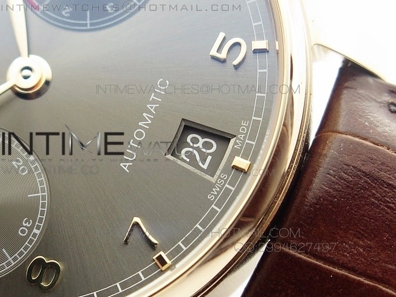 Portuguese Real PR RG IW500702 AZF 1:1 Best Edition on Brown Leather Strap A52010