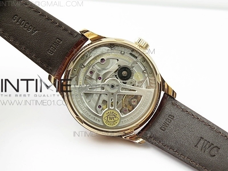 Portuguese Real PR RG IW500702 AZF 1:1 Best Edition on Brown Leather Strap A52010