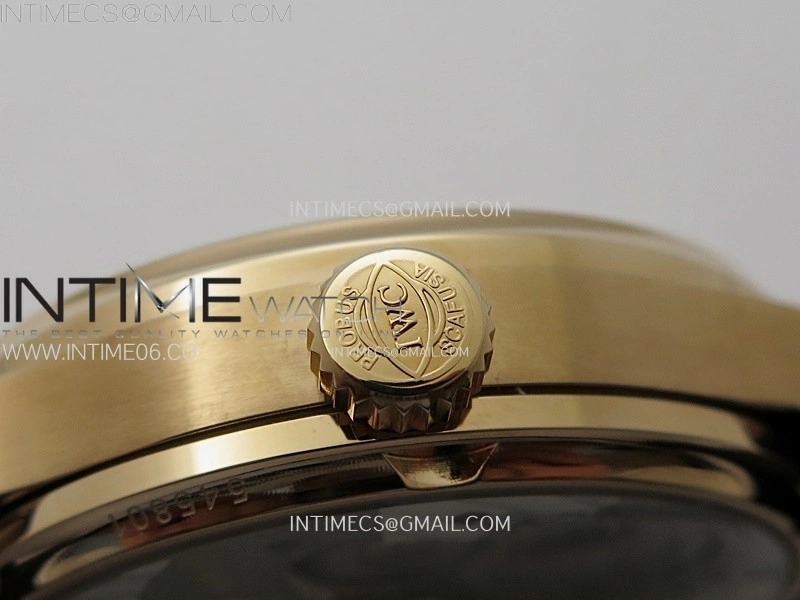Portuguese Tourbillon RG AXF White Dial RG Numbers on Black Leather Strap