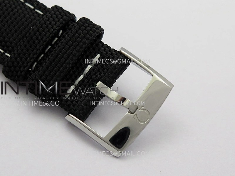 Speedmaster Professional Snoopy SS SMF 1:1 Best Edition Black Dial On Black Nylon Strap A3861