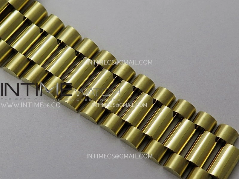 Day Date 228238 40mm Gain Weight QF 1:1 Best Edition Green Ombre Dial Roman Marker On YG President Bracelet SH3255