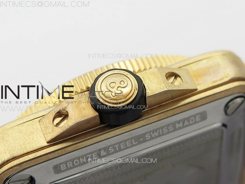 BR 03-92 Diver Bronzo B12 1:1 Best Edition Black Dial on Leather Strap MIYOTA 9015
