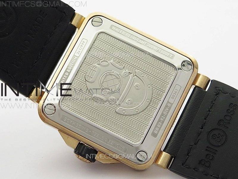 BR 03-92 Diver Bronzo B12 1:1 Best Edition Black Dial on Leather Strap MIYOTA 9015